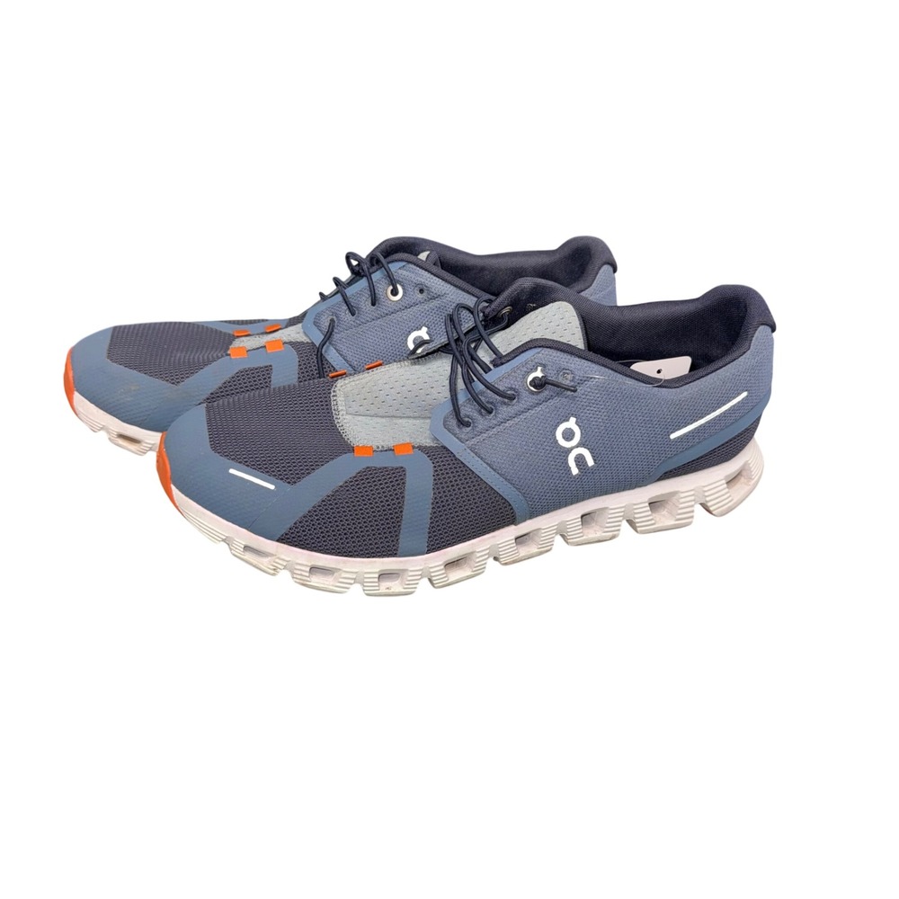 On Cloud Running Shoes Mens 12 Blue Orange Good CloudTec Sneakers 69.98554